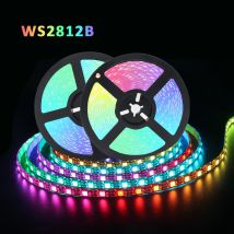 5050 RGB LED Strip Addressable DC 5V 3pin WS2812B IC 60 LEDs/M 30LEDs/M IP30 IP65 Lamp Waterproof Light Tape Chip LED 5M Digital