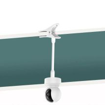 Supporto per morsetto per fotocamera flessibile portatile Supporto per fotocamera per baby monitor Supporto per monitor per webcam Base per staffa pieghevole senza punzonatura con clip