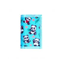 1 Stück Panda dreifach faltbare Geldbörse für Mädchen, Geldbörse für kleine junge Mädchen, niedliche kleine Kleinkind-Geldbörse mit Umhängeband, Weihnachtsgeschenke, Grün