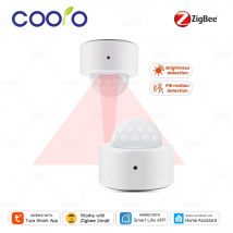 Tuya Zigbee PIR-Bewegungssensor + heller Lux-Lichtdetektor, Infrarot-Sicherheits-Einbruchalarmsensor, funktioniert mit Smart Life