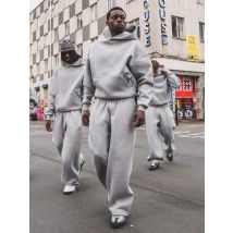 Fashionable Street Style Embroidered Sweatpants Autumn Winter Casual Pants Versatile Personality Couple's Pan