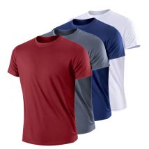 Schnell trocknendes, leichtes Herren-T-Shirt aus Eisseide, kurzärmeliges Basisschicht-Oberteil für den Sommer, Heimkomfort, cooles Unterwäsche-Sweatshirt