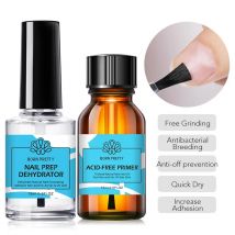 BORN PRETTY 15 ml Nail-Primer Prep Dehydrator Gel-Nagellack, kein UV-LED-Lampensockel erforderlich, Decklack, Nagelkunst, Lack, Maniküre