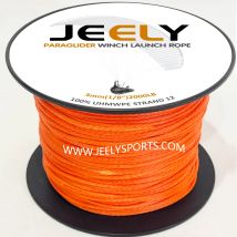 Jeely 12 Gewebe 3 mm 1/8'' 2000lb 10 m Gleitschirm-Windenseil UHMWPE geflochten