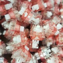TTC Coniglio Interruttore Silenzioso Lineare 5pin 42g Versione RGB Trasparente Rosa Lubrificazione Fine Per Tastiera Meccanica Mute MX Interruttori