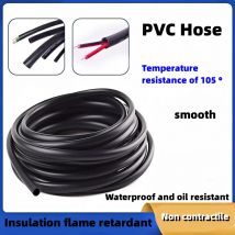 1M/3M/5M TUBO IN PVC Nero Guaina in PVC Flessibile Guaina per cavi in PVC Tubi Cablaggio Nero Automotive Telaio per cavi Tubo di plastica