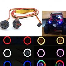 RC LED Light Kit fari Angel Eyes con 12 modalità per Traxxas TRX-4 Axial SCX10 RC4WD 1/10 RC Rock Crawler accessori per auto