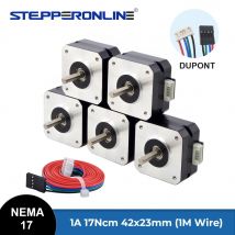 STEPPERONLINE Motore passo-passo Nema 17 23mm 17Ncm 1A Motore passo-passo Nema17 42 per motore stampante 3D estrusore CNC