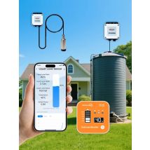 Moray 10M ME202R RF433MHz High Accuracy Remote Alarm LED Temperature Display WIFI Submersible Tank Level Sensor