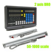 Hymseann-kit DRO de SNS-2V de 2 ejes, herramienta de torno de fresado, pantalla de lectura Digital con 2 piezas, 5um, regla óptica, codificador de escala lineal