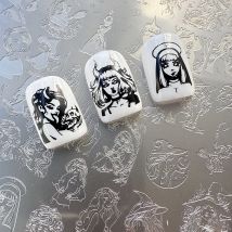 XMQ NAIL ART STAMPING PLATES HALLOWEEN TEMPLATES GIRLS IMAGEPLATE