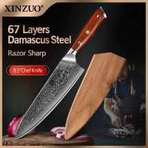 XINZUO 8,5 Zoll Chef Messer Hohe Carbon Chinesischen VG10 67 Schicht Damaskus Küche Messer Edelstahl