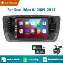 Car Stereo 7 Inch IPS Touch Screen Wireless Carplay Android Auto Wired for Seat Ibiza 6j 2009-2013 DSP GPS Car Multimedia Player
