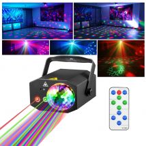 Party Light Dj Palla da discoteca con motivo proiezione laser e attivazione del suono, illuminazione scenica lampeggiante colorata, adatta per feste, danza indoor, compleanno, carnevale, karaoke,