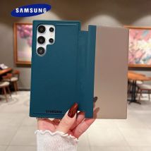 Ansicht Flip Cover Ledertasche für Samsung Galaxy S25 S24 S23 S22 Ultra S21 S20 S10 Plus S21FE Note 20 Ultra Screen Saver Cover