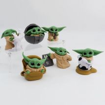 2 Stil 6 teile/satz Disney Anime Figur 5-8cm Spielzeug meister Baby Yoda Darth PVC Action Sammlung Mini Spielzeug Modell für Kinder Geschenk