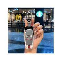 Car Key Case Cover Smart Remote Shell for Audi A3 A4 B9 A6 A6L A7 4K A8 A8L E-tron Q5 Q7 Q8 C8 2019 2020 2021 D5 SQ8 Accessories