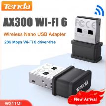 Tenda W311MI-AX300 WiFi 6 Wireless Nano USB Adapter 286 Mbps wi-fi 6 Driver Mini portatile gratuito