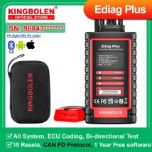 [All Digital SN] KINGBOLEN Ediag più protocollo CAN FD Tutti i sistemi Strumenti diagnostici per auto italiani Codifica ECU Test attivo Scanner OBD2
