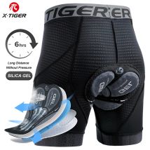 X-TIGER Męskie spodenki rowerowe z wyściełaną podszewką 5D Sportowe spodenki rowerowe MTB z
