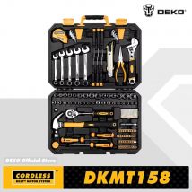 DEKO 158 Pcs Professionelle Auto Repair Tool Set Auto Ratsche Spanner Schraubendreher Buchse Mechanik Werkzeuge Kit W/Schlag-molding Box