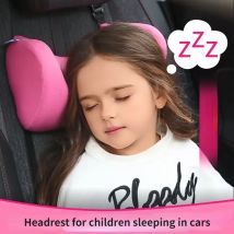Reposacabezas de coche para niños, asientos de espuma viscoelástica, ataduras de cabeza, esteras para dormir de viaje, almohada de coche para niños y adultos, accesorios interiores