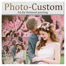 YUMEART Photo Custom Full Drill Square Diamond Painting DIY 5D Crystal Rhinestone by Number Embroidery Pictures Home Wall Decor