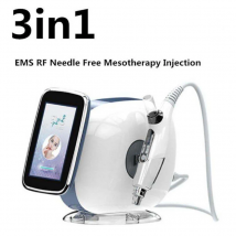 Bestbewertete 3-in-1-Nano-Vakuum-Injektions-Mesotherapie-Pistole mit RF-EMS-Technologie für Facelifting, Aufhellung, Faltenentfernungsmaschine
