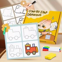 1 Set Zeichenspielzeug Schritt für Schritt Zeichenstift Kontrolltraining Fokussiertes Spielset Kinder lernen Lernspielzeug für Kinder