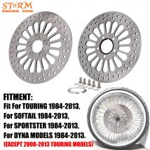 Rotore disco freno anteriore posteriore moto per HARLEY Touring Softail Sportster Dyna 1984-2013 420 acciaio inossidabile