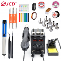 JCD 8586D Soldering Station 2 IN 1 750W Hot Air Gun LCD Dual Digital Display Electric Soldering Iron SMD Welding Rework Station