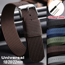 20mm 22mm Nylon Canvas Straps für Seiko Ersetzen Handgelenk Militärbänder 18mm Stoffband Sportband Männer Frauen Armband mit Werkzeuge
