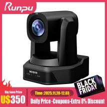 Runpu 1080P/60fps Videocamera PTZ per conferenze NDI Zoom 12/20/30x Ai Tracciamento automatico Telecamera PTZ SDI Uscite USB HDMI Supporto POE