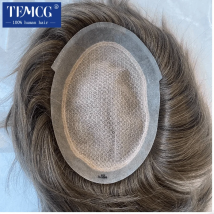 Männer Haar Prothese Australien-Doppel Schichten Toupet Männer Perücke 100% Natürliche Menschenhaar Atmungsaktive System Männer der Kapillare Prothese