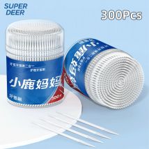 Super Dee 300 Pcs/Set Double-Headed Flosser Toothpicks Interdental Brush Oral Cleaning Gum Hygiene Teeth Care Sticks  Disposable