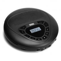 August SE10 Reproductor de CD portátil y Recargable con Altavoz antigolpes antigolpes Reproductor de CD MP3 con Pantalla LCD Disco Micro SD Ecualizador Cable AUX para Adultos y niños