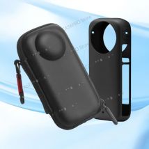 Tragetasche kompatibel mit Insta360 X3 Kamera, schützende Aufbewahrungstasche, Zubehör, EVA-Hülle und Silikonhülle