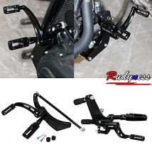 Aluminiowe zestawy stopek do sterowania do przodu pasujące do modeli Harley 2018-2024 FXBB Street Bob Softail Low Rider FXLR