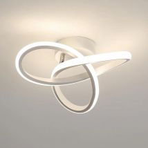 Luz de techo LED, lámpara de techo LED moderna 22W 2500LM, luz de techo LED decorativa para pasillo balcón, luz neutra 4500K