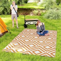 Outsunny Alfombra Exterior Reversible 182x274cm para Terraza Balcón Patio