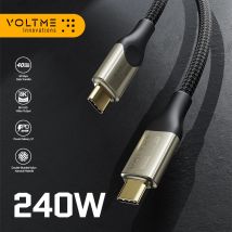VOLTME 240W PD 3.1 Kabel do szybkiego ładowania USB 4.0 Obsługuje wyświetlacz HD 8K@60Hz Transfer danych 40 Gb/s dla iPhone 15 MacBook Pro