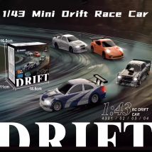 2.4G RC Drift Car 1/43 4WD Auto telecomandata ad alta velocità a quattro ruote motrici Radiocontrollato Mini modello di auto da corsa Ragazzi Giocattoli Regali