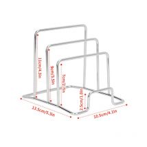 HUA Rack Scaffale Supporto multistrato salvaspazio Tagliere antiruggine Pratico organizzatore da cucina Porta coperchio pentola Ferro Art Home