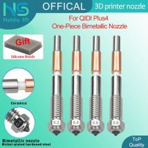 0.2/0.4/0.6/0.8mm Hotend Nozzles For QIDI Plus4 Bimetallic Nozzle Quick Removal Ceramic Insulation Integration 3D Printer Parts