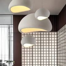 Nordic Wabi Sabi lampy wiszące sufitowe żyrandol Bar jadalnia dekoracja wnętrz Lustre oświetlenie