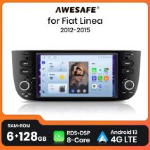 AWESAFE Car Radio Player For Fiat/Linea/Punto evo 2012-2015 Multimedia GPS Navigation autoradio Android 11 Carplay DAB+ support
