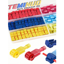 T Tap Wire Connectors, 60/50/40pcs Self-Stripping with Nylon Fully Insulated Male Quick Disconnect splice T Type Electrical Wire