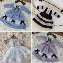 Nuovo abbigliamento Blyth Moda Abito lungo retrò Gonna principessa Gir Abito in pizzo per YMY, Licca, Azones, Ob24, 22 Ob27 Accessori per bambole