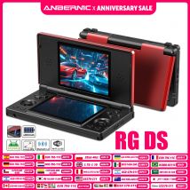 Anbernic RG DS Retro Video Game Console 4 Inch IPS Dual Multi-touch Screen Android 14 Flip Game Player RGDS For Christmas Gift
