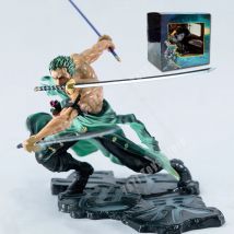 Hot One Piece 10 cm Anime Figura GK Roronoa Zoro Tre pale Sa-maximum Manga Anime Statua Action Figure Collection Modello Giocattolo per bambini